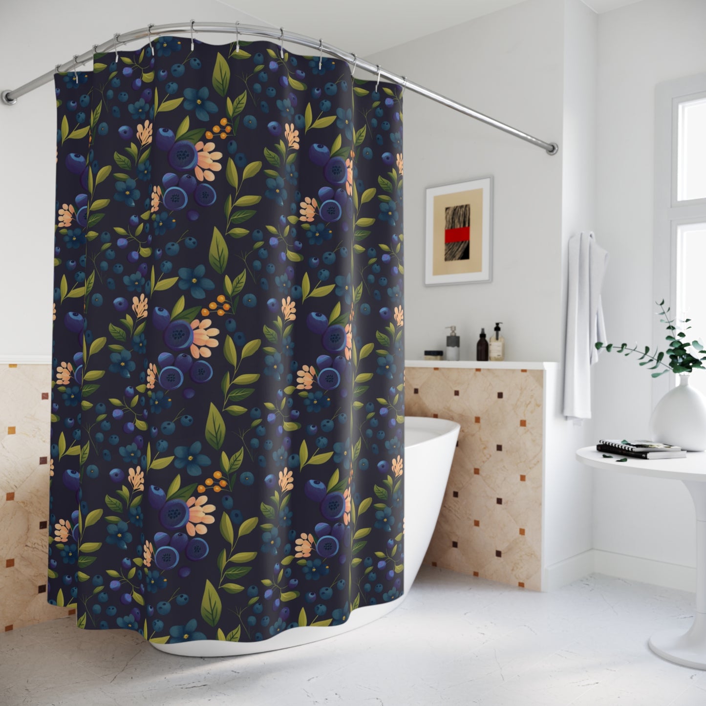 Blueberry Dream Shower Curtain
