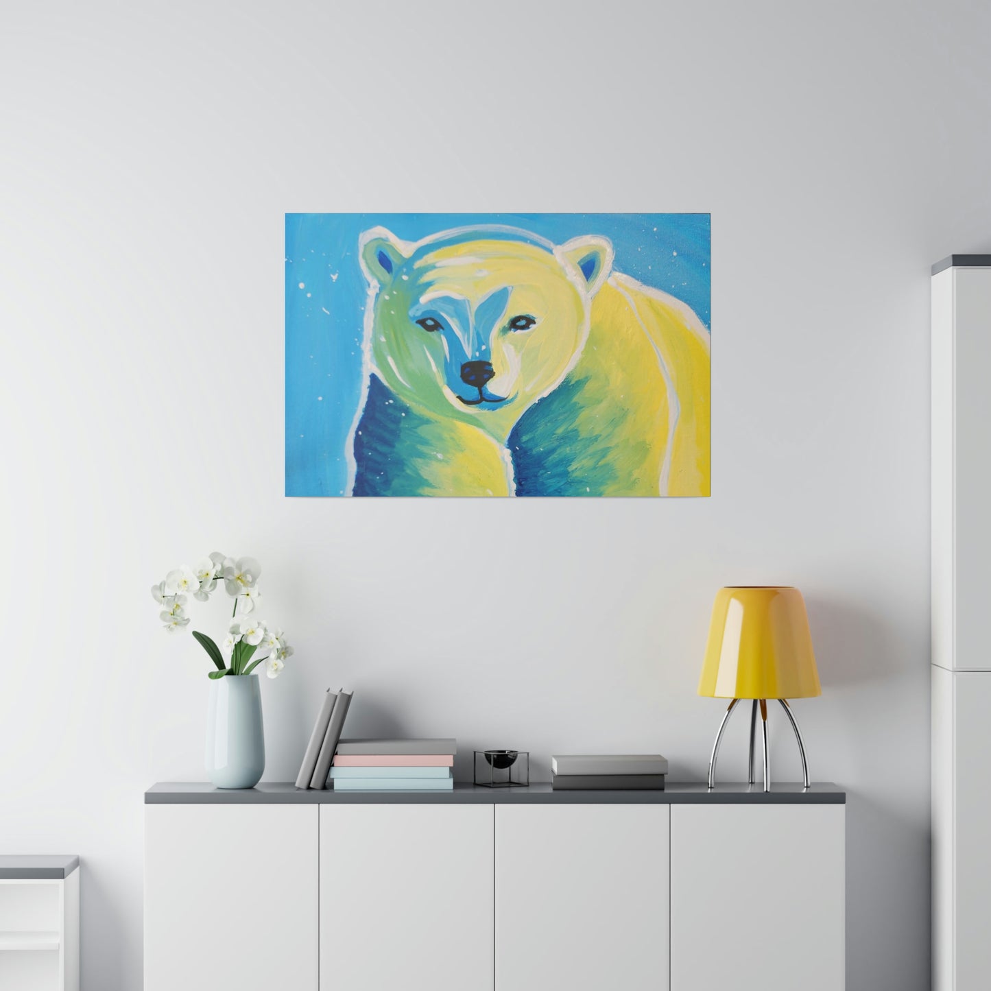 Polar bear - Matte Canvas, Stretched, 0.75"