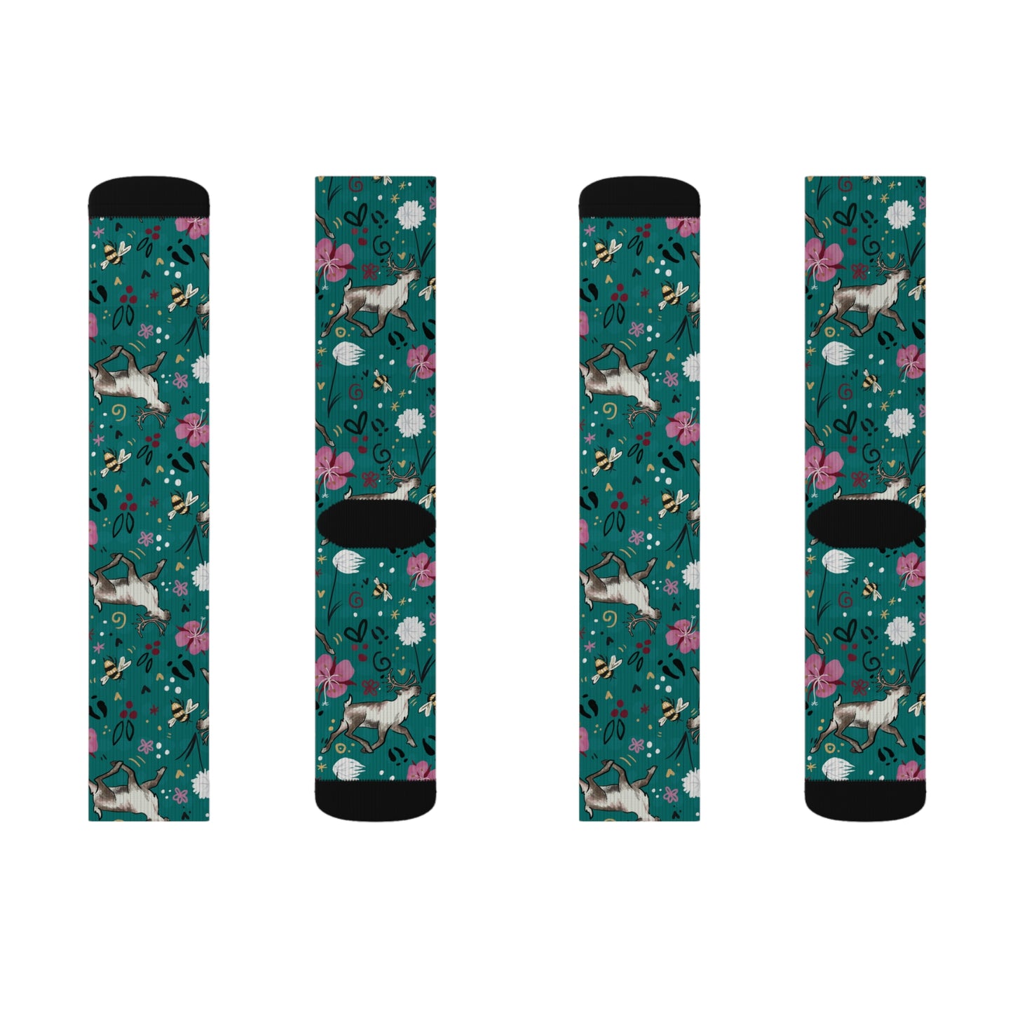 Arctic Cotton Caribou - Sublimation Socks