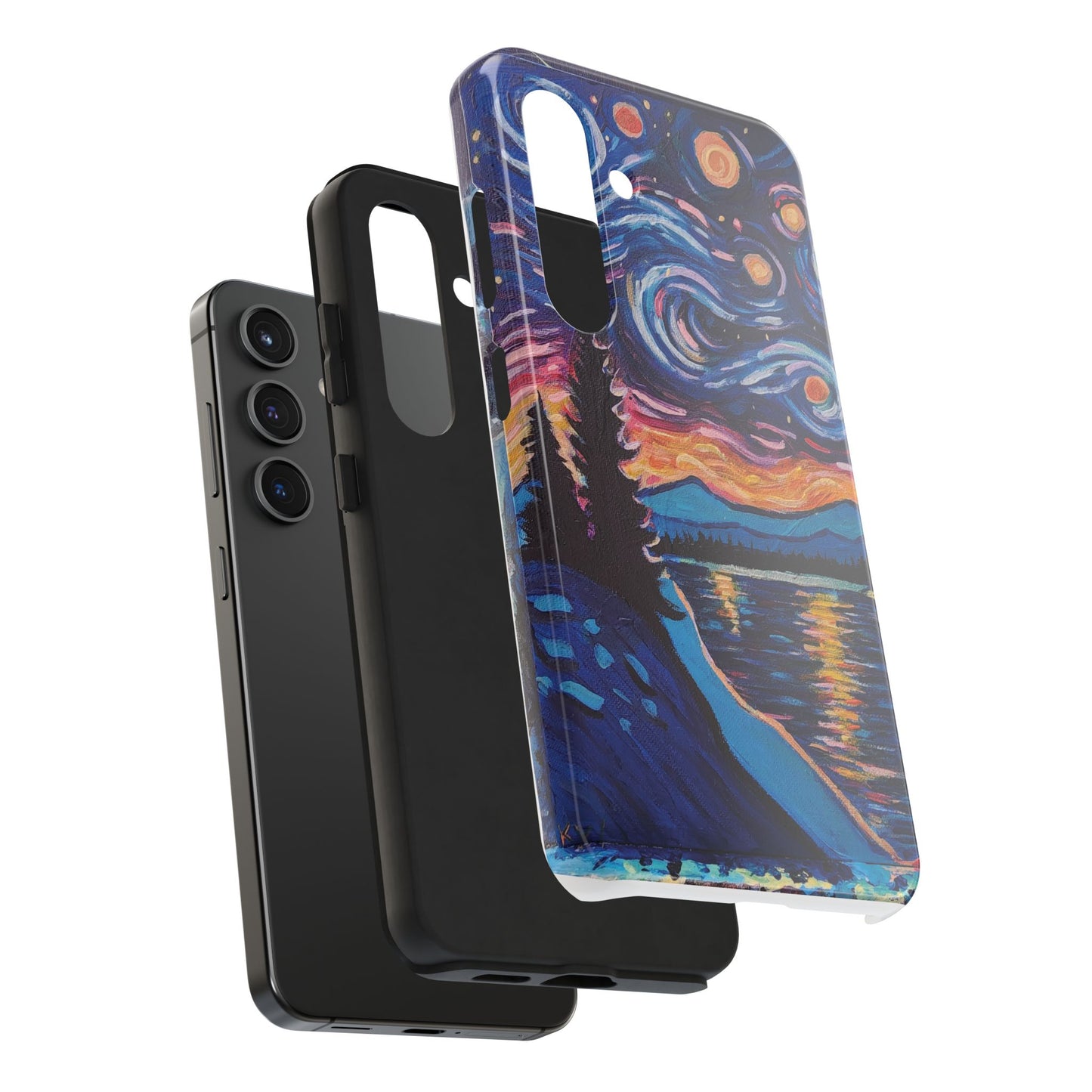 Starry Labrador Night - Tough Phone Cases