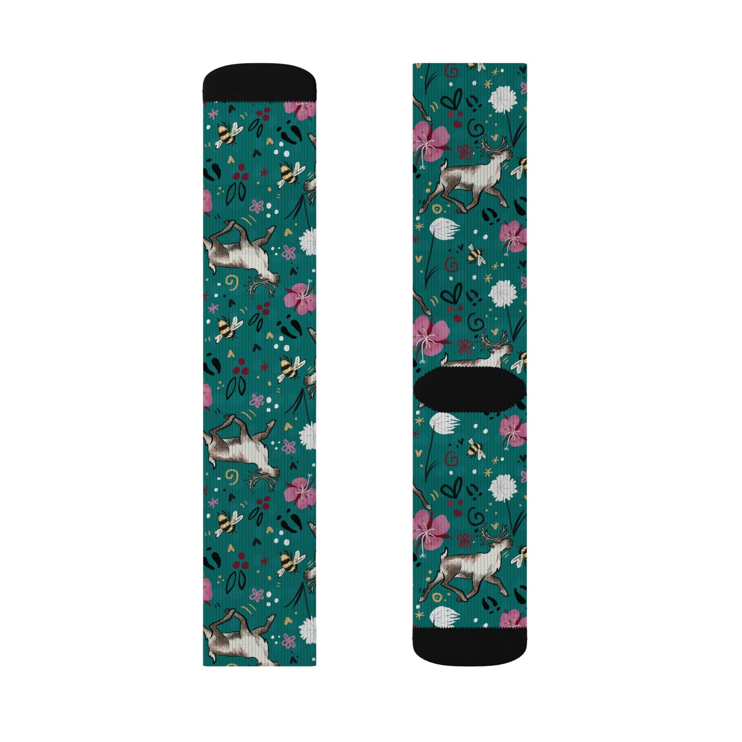 Arctic Cotton Caribou - Sublimation Socks