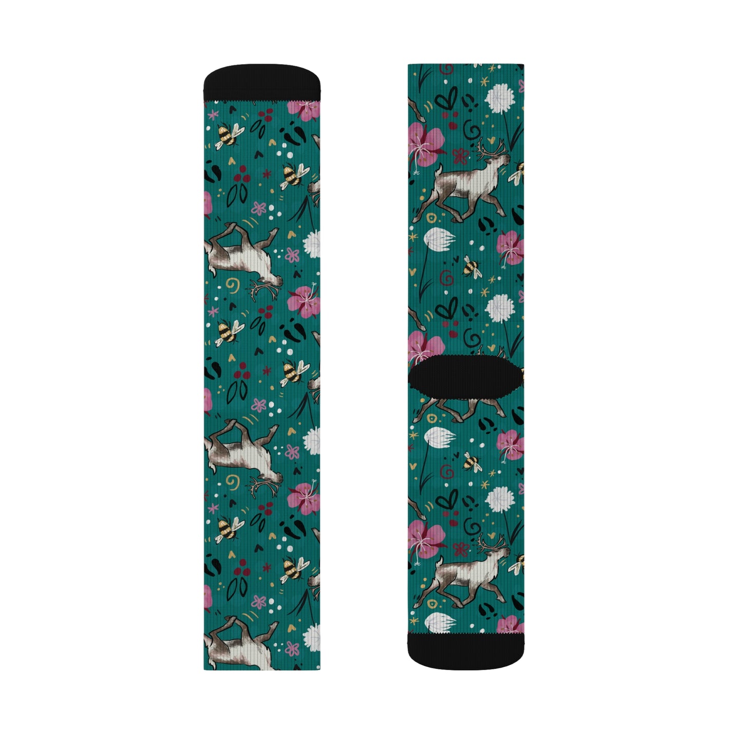 Arctic Cotton Caribou - Sublimation Socks