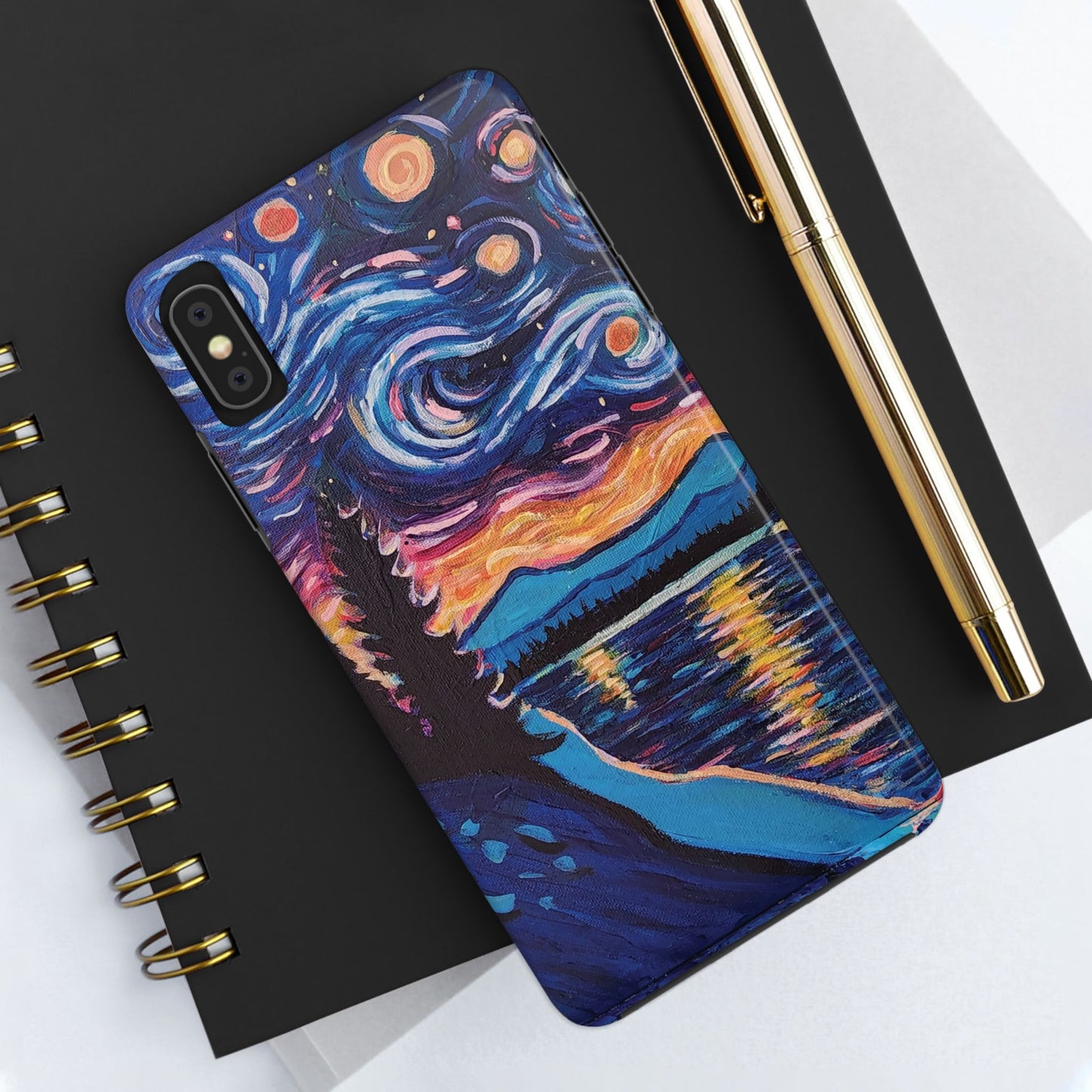 Starry Labrador Night - Tough Phone Cases