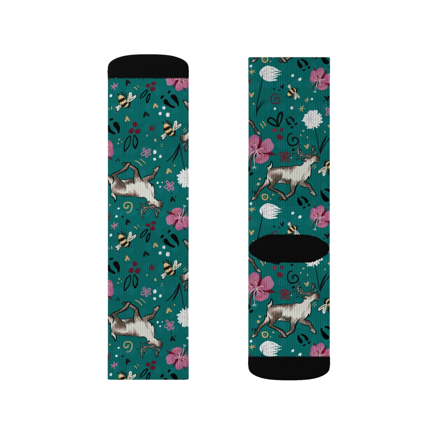 Arctic Cotton Caribou - Sublimation Socks