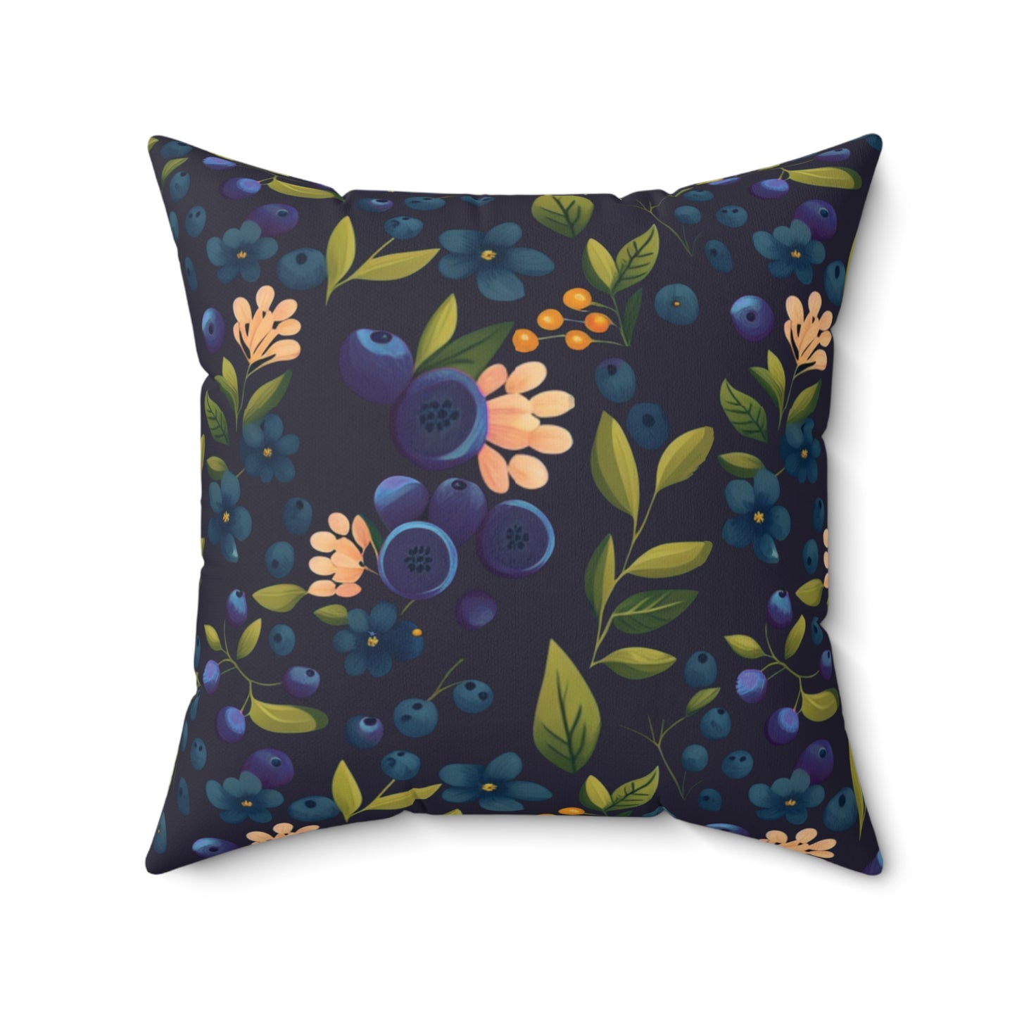 Blueberry Dream Square Pillow