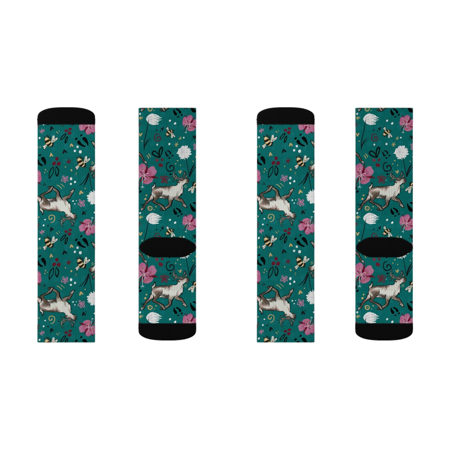 Arctic Cotton Caribou - Sublimation Socks