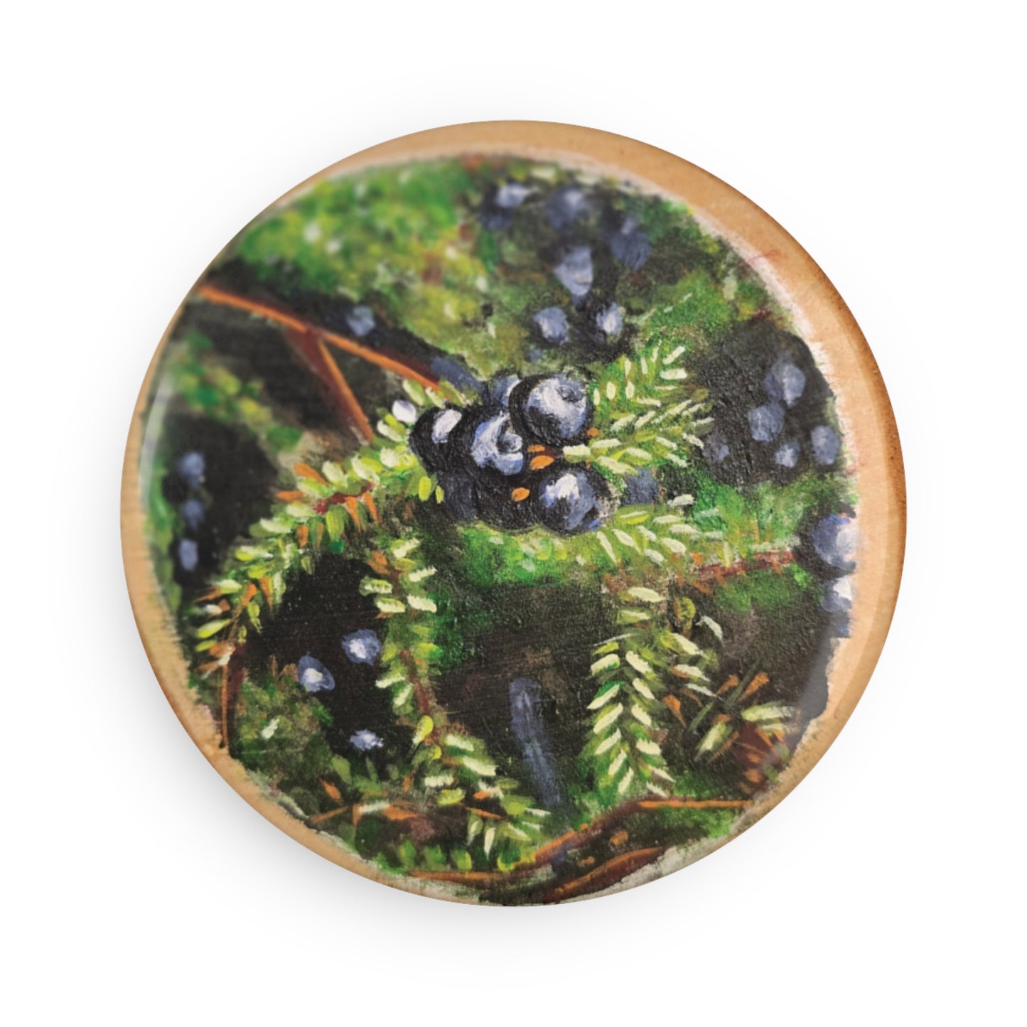 Blackberry Button Magnet - Round 10pc