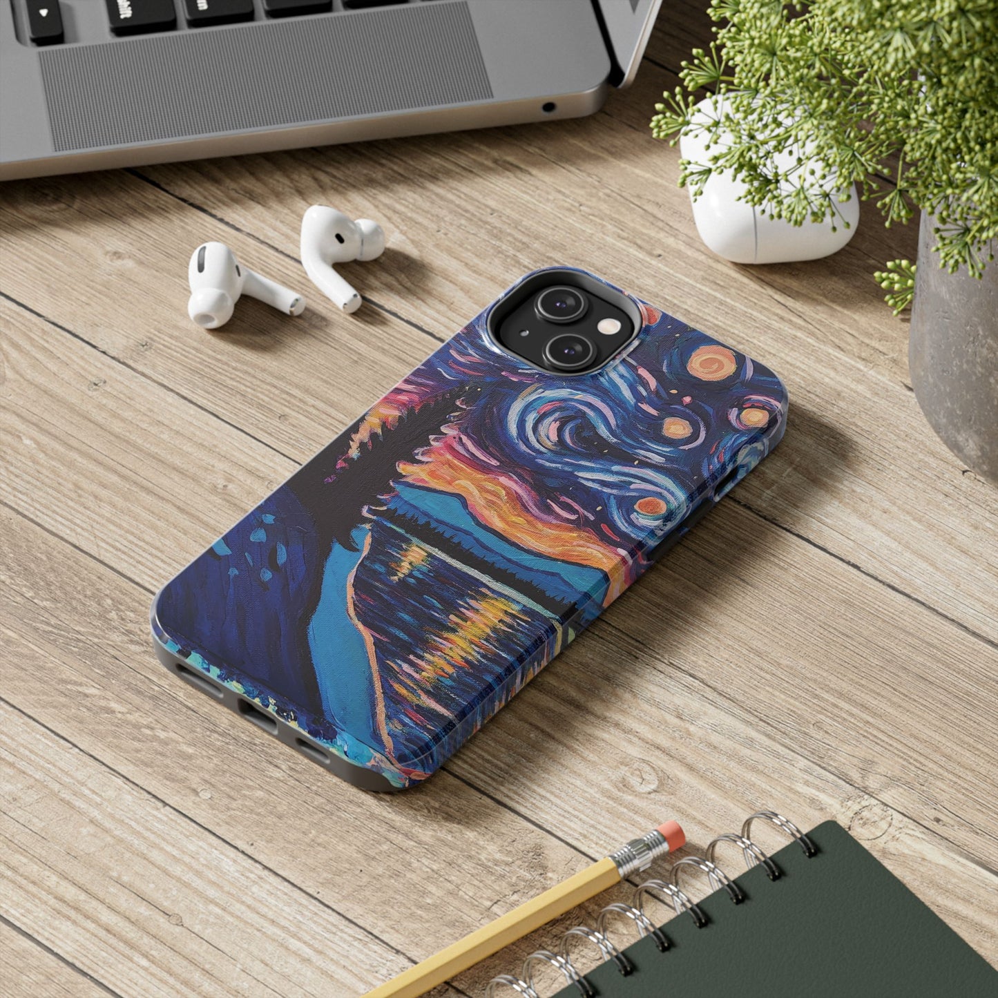 Starry Labrador Night - Tough Phone Cases