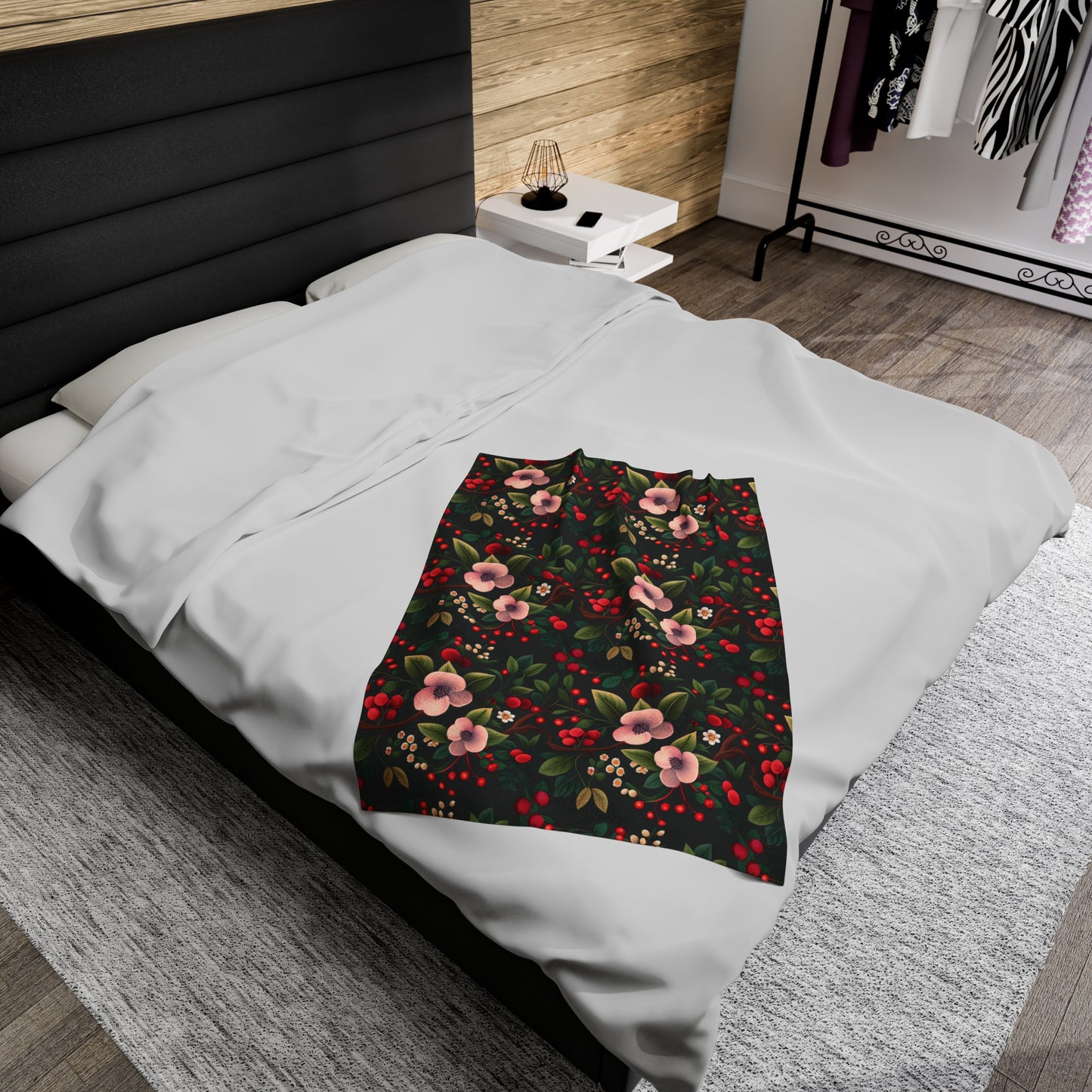 Redberry bliss - Velveteen Plush Blanket