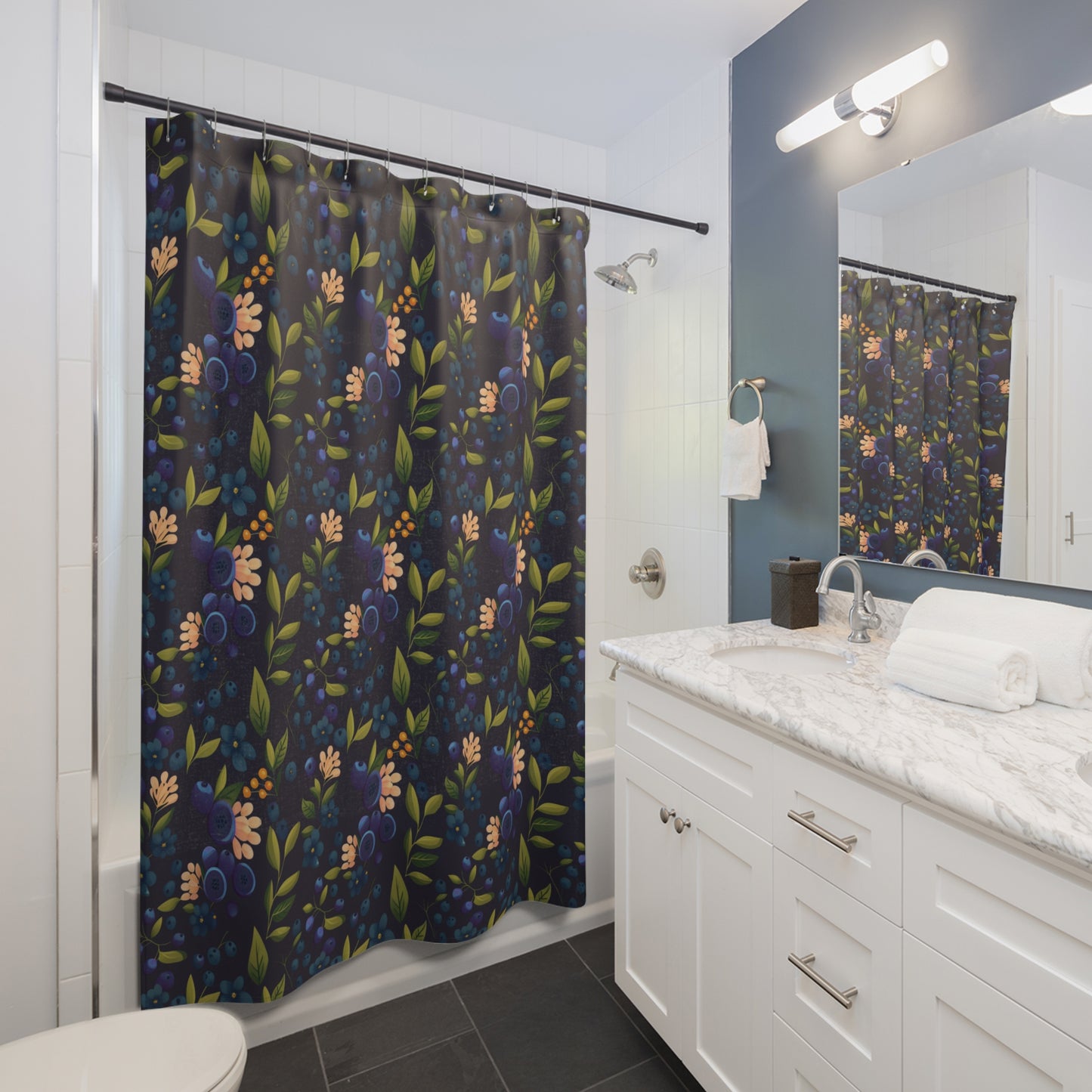 Blueberry Dream Shower Curtain