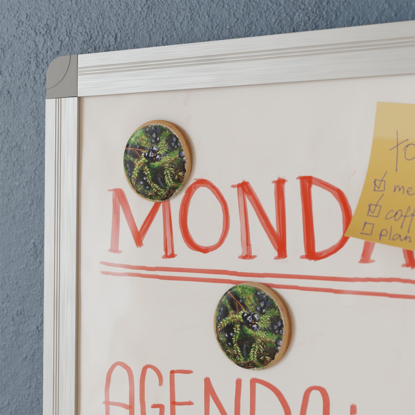 Blackberry Button Magnet - Round 10pc