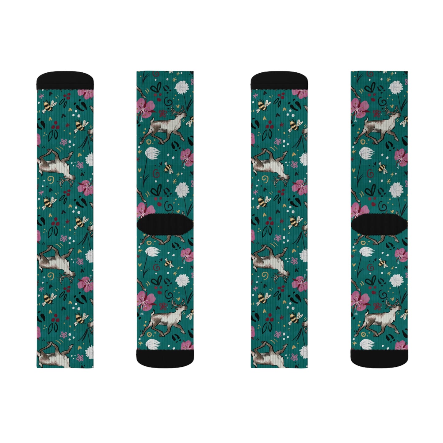 Arctic Cotton Caribou - Sublimation Socks