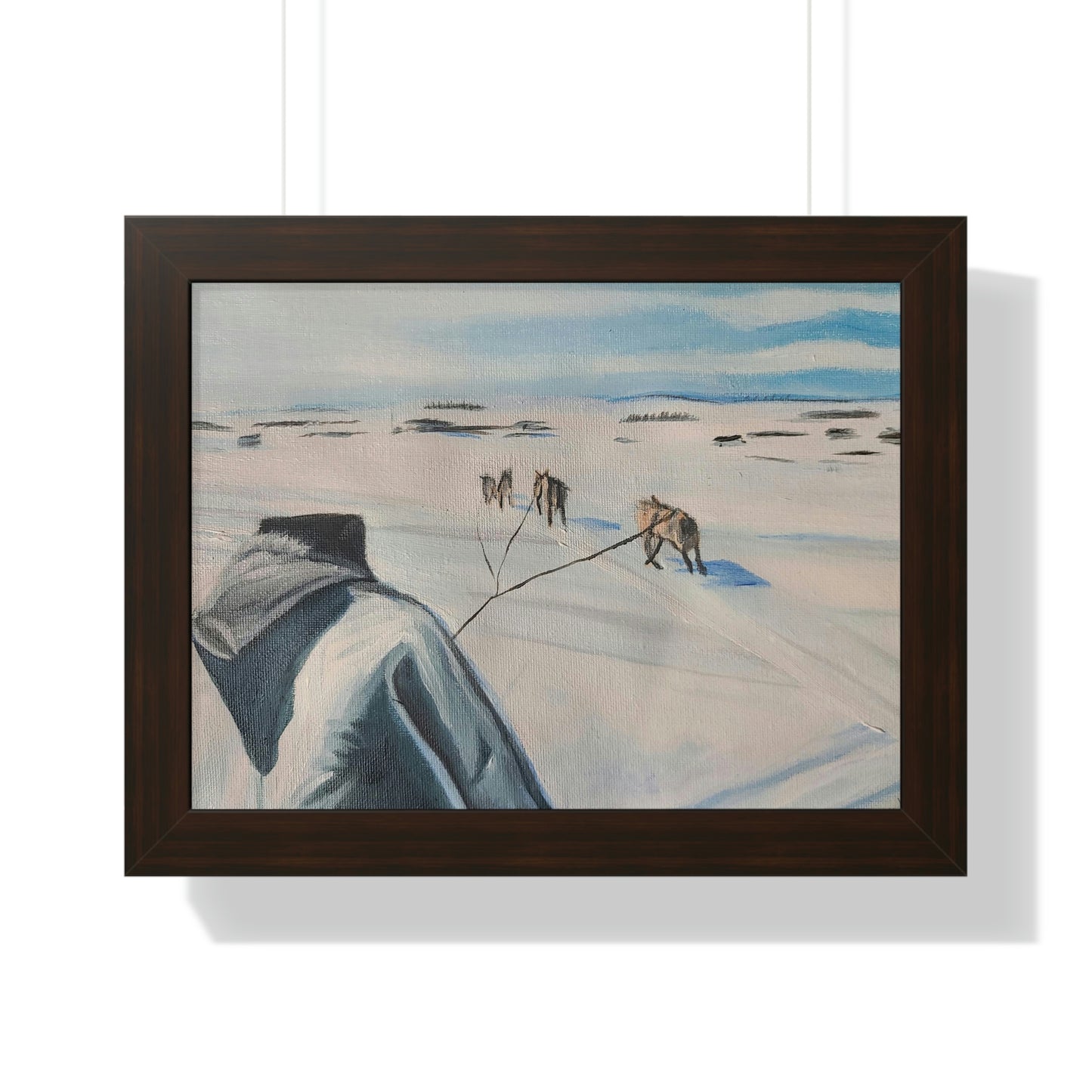 Dog team - Framed Horizontal Poster
