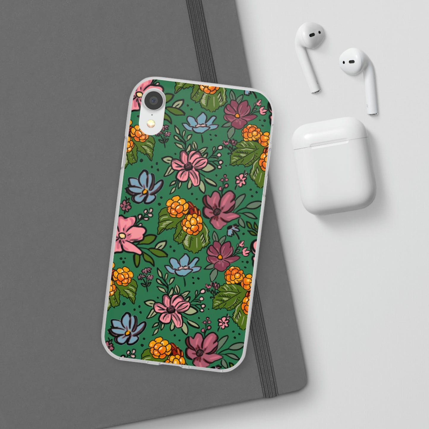 Bakeapple bloom, green - Flexi Cases