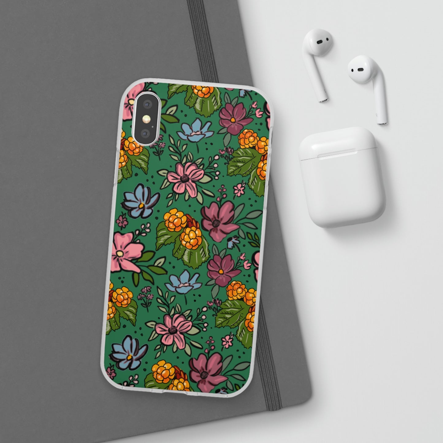 Bakeapple bloom, green - Flexi Cases