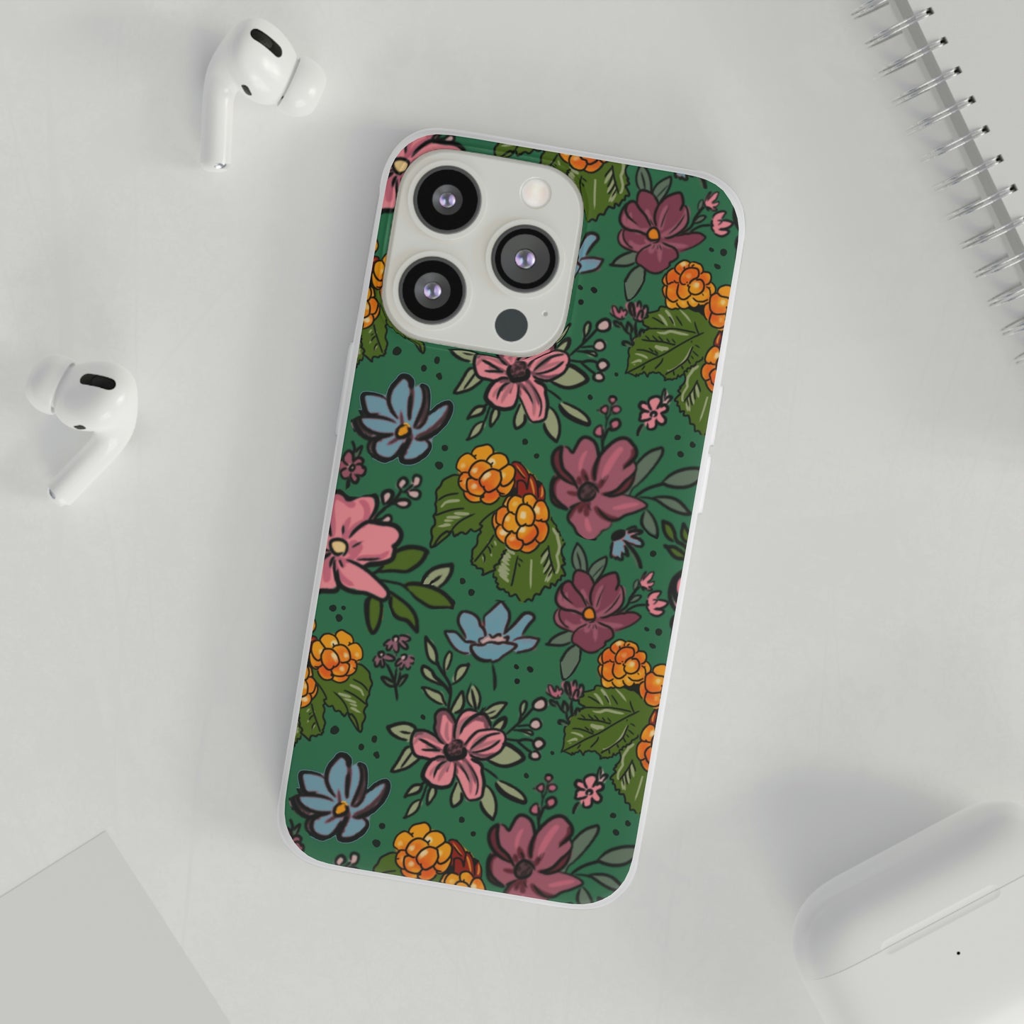 Bakeapple bloom, green - Flexi Cases