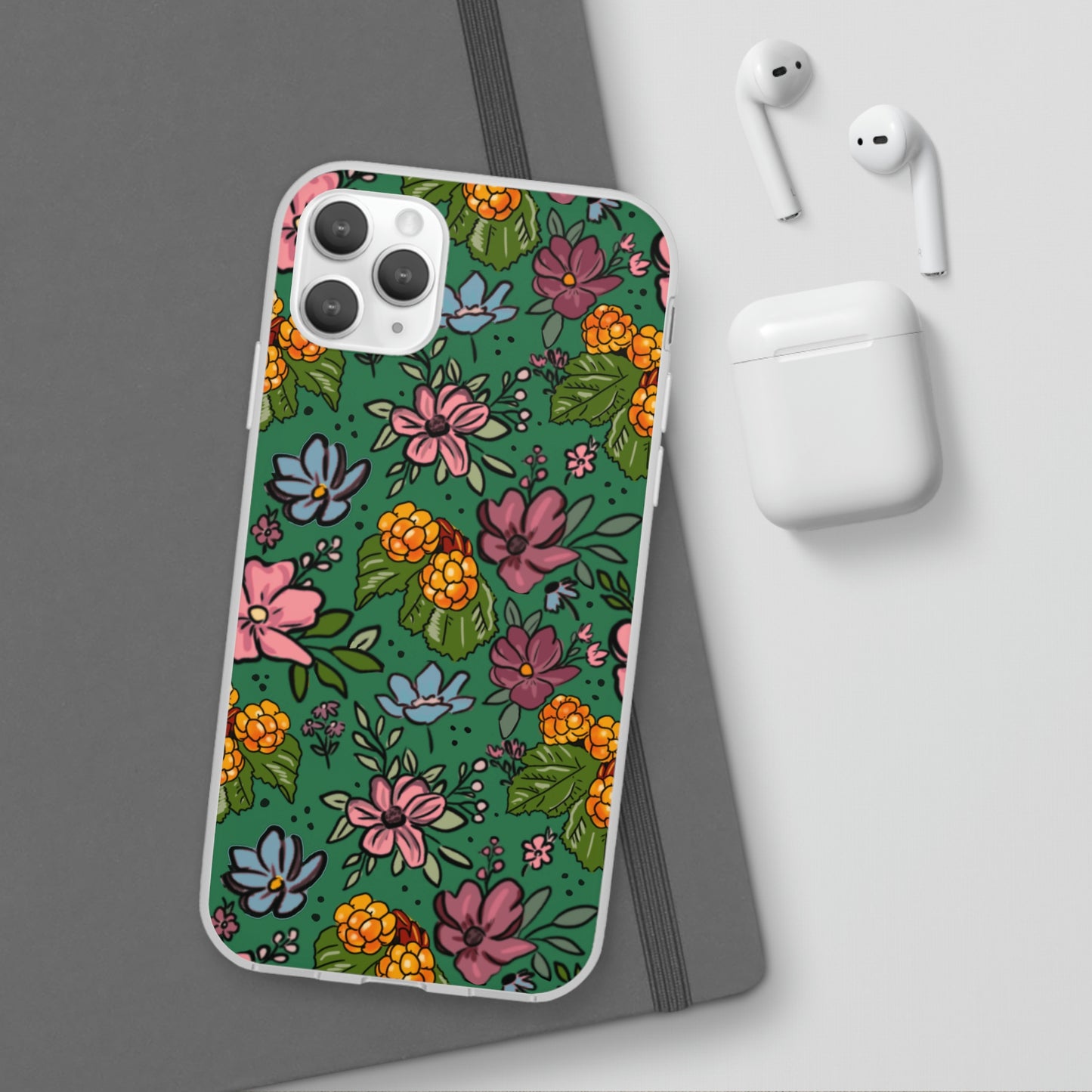 Bakeapple bloom, green - Flexi Cases