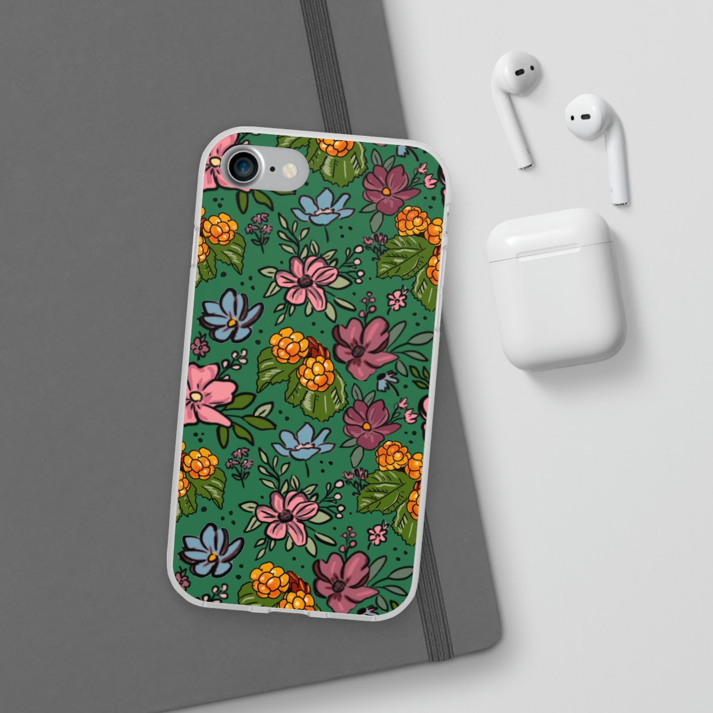 Bakeapple bloom, green - Flexi Cases