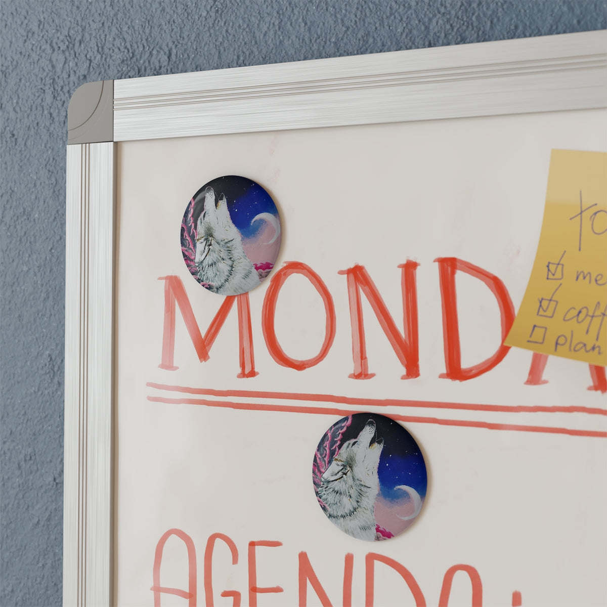 Howl - Button Magnet, Round (1 & 10 pcs)