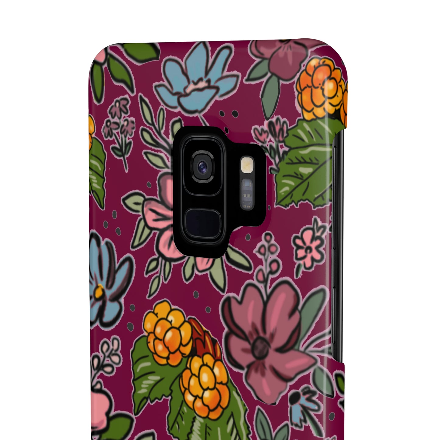 Bakeapple bloom, plum - Slim Phone Cases, Case-Mate
