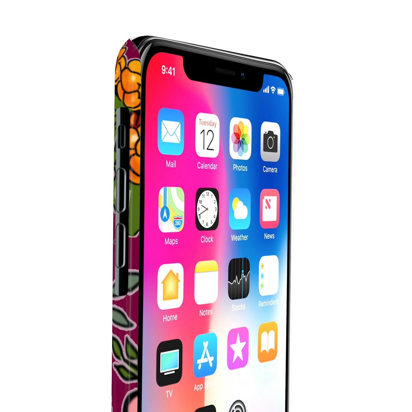 Bakeapple bloom, plum - Slim Phone Cases, Case-Mate