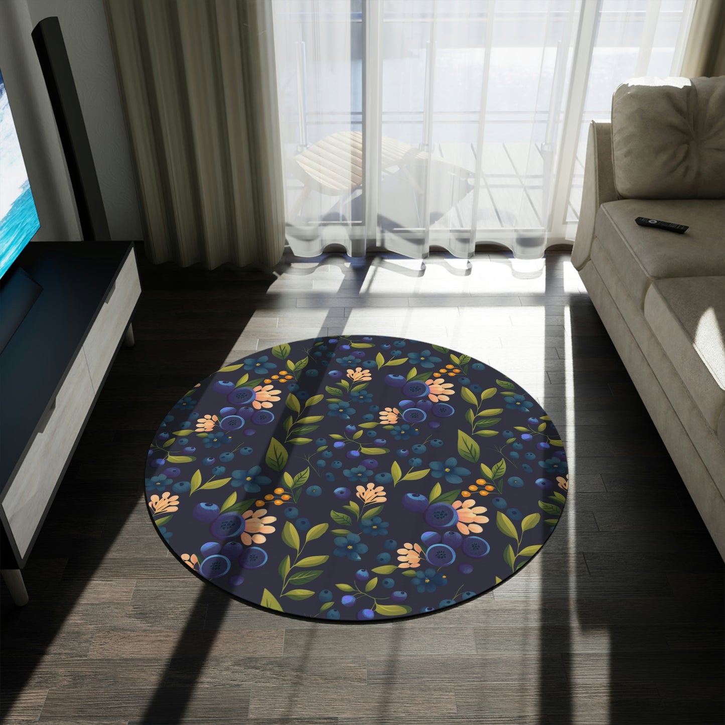 Blueberry dream - Round Rug