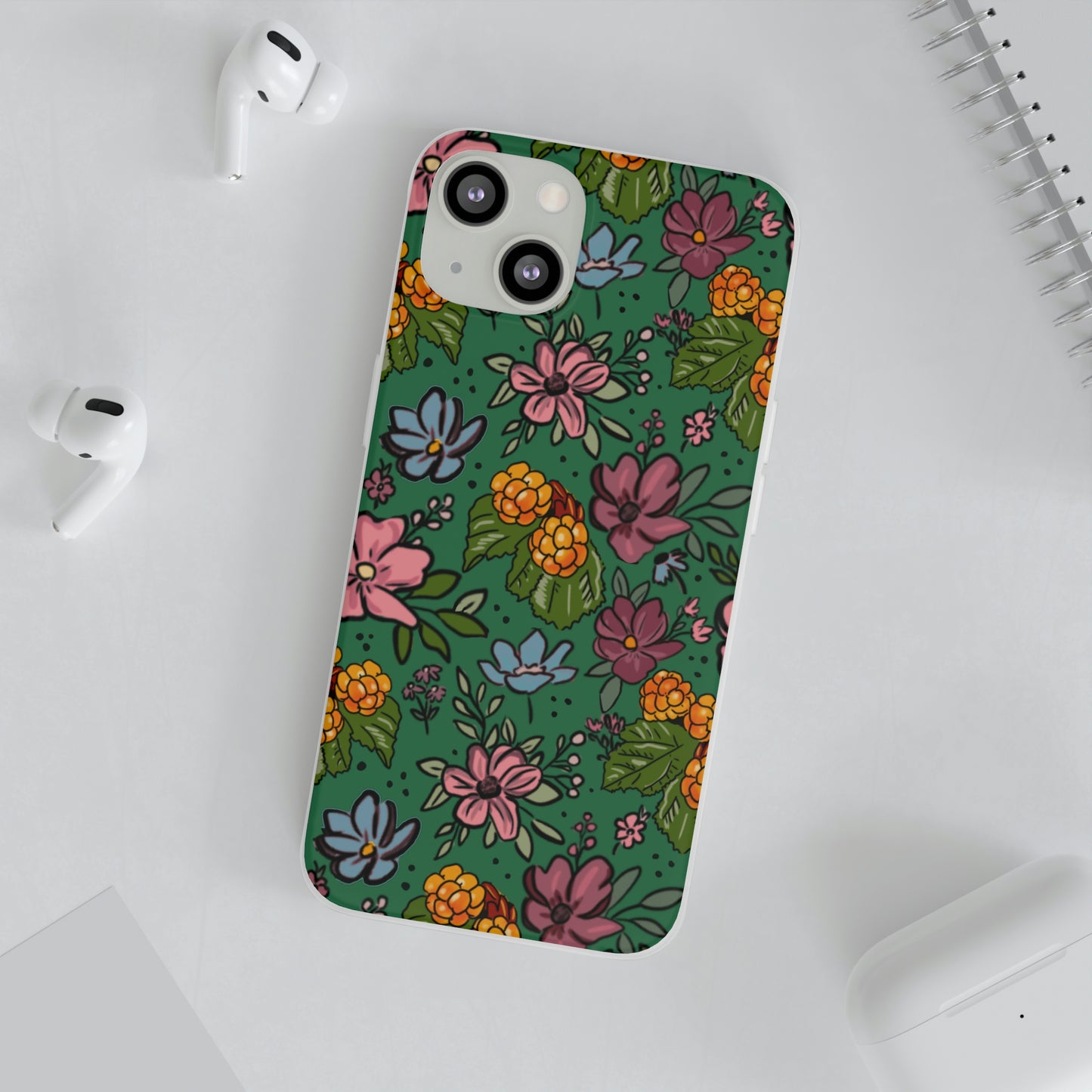 Bakeapple bloom, green - Flexi Cases