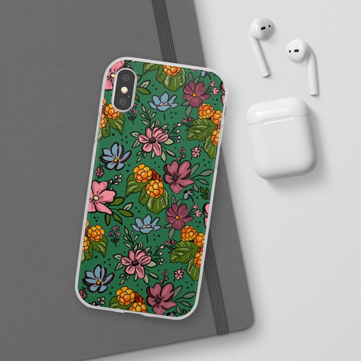 Bakeapple bloom, green - Flexi Cases