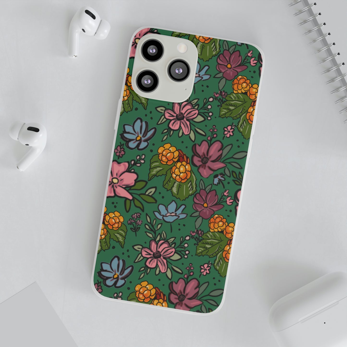 Bakeapple bloom, green - Flexi Cases