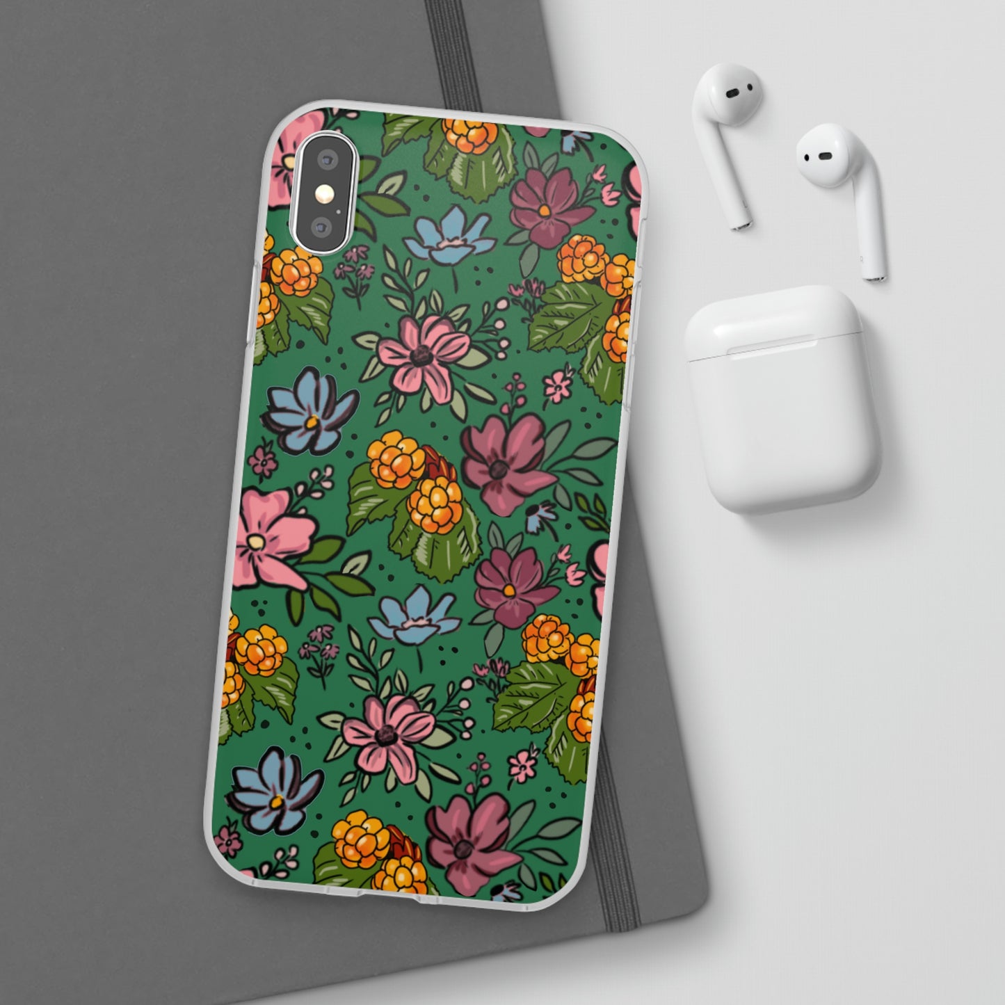 Bakeapple bloom, green - Flexi Cases