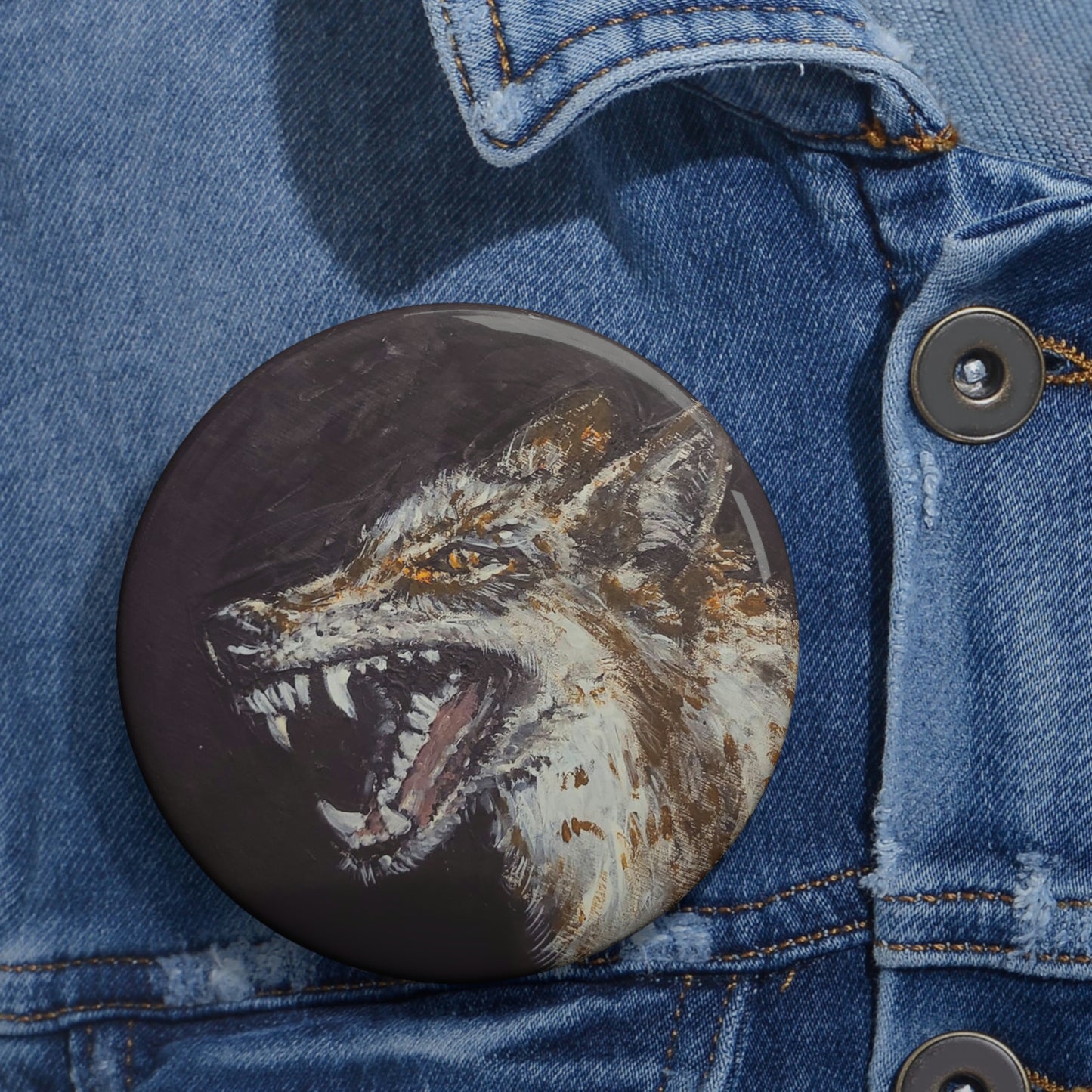 Wolf - Custom Pin Buttons