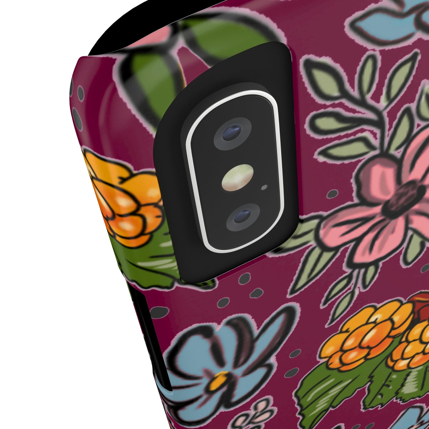 Bakeapple bloom, plum - Slim Phone Cases, Case-Mate