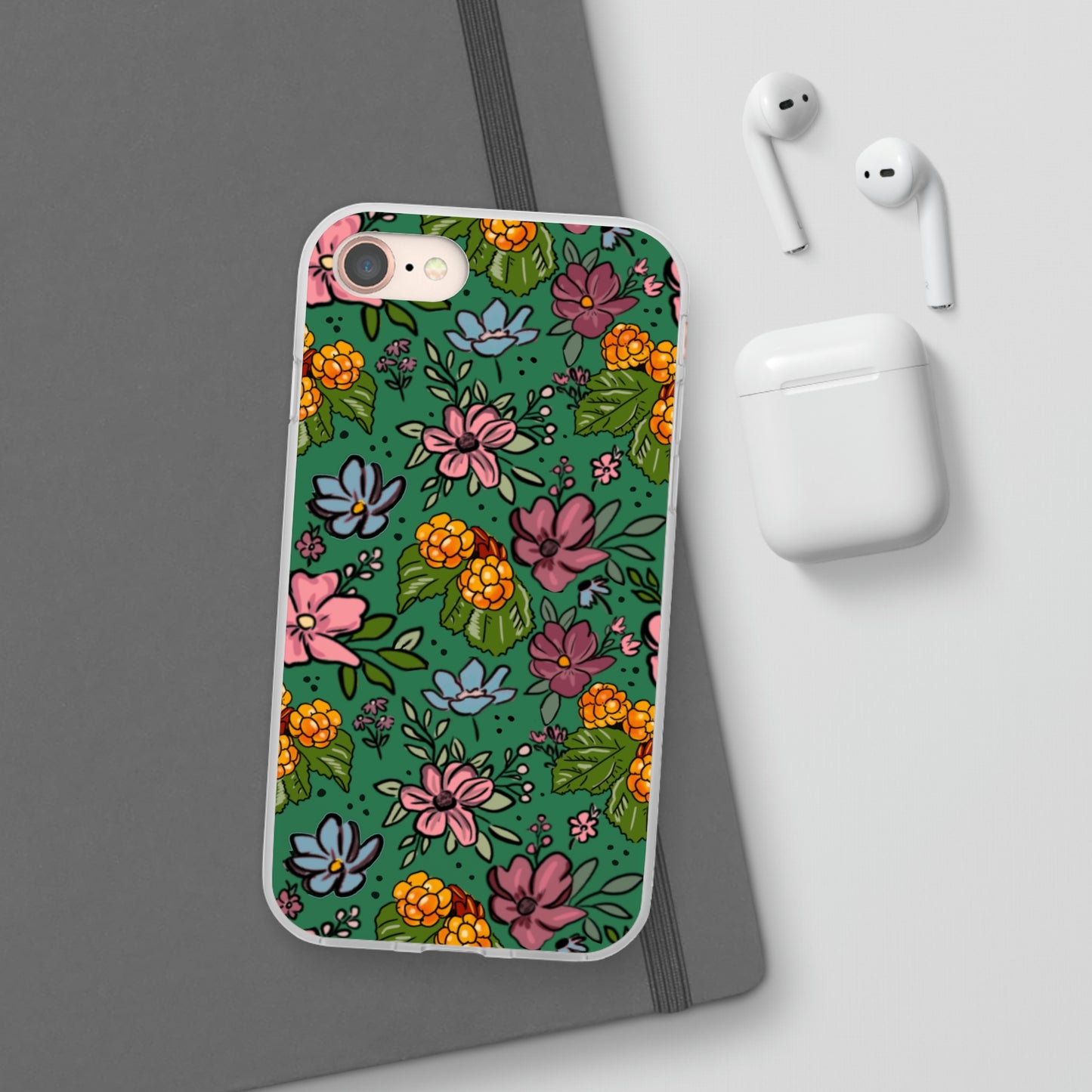 Bakeapple bloom, green - Flexi Cases