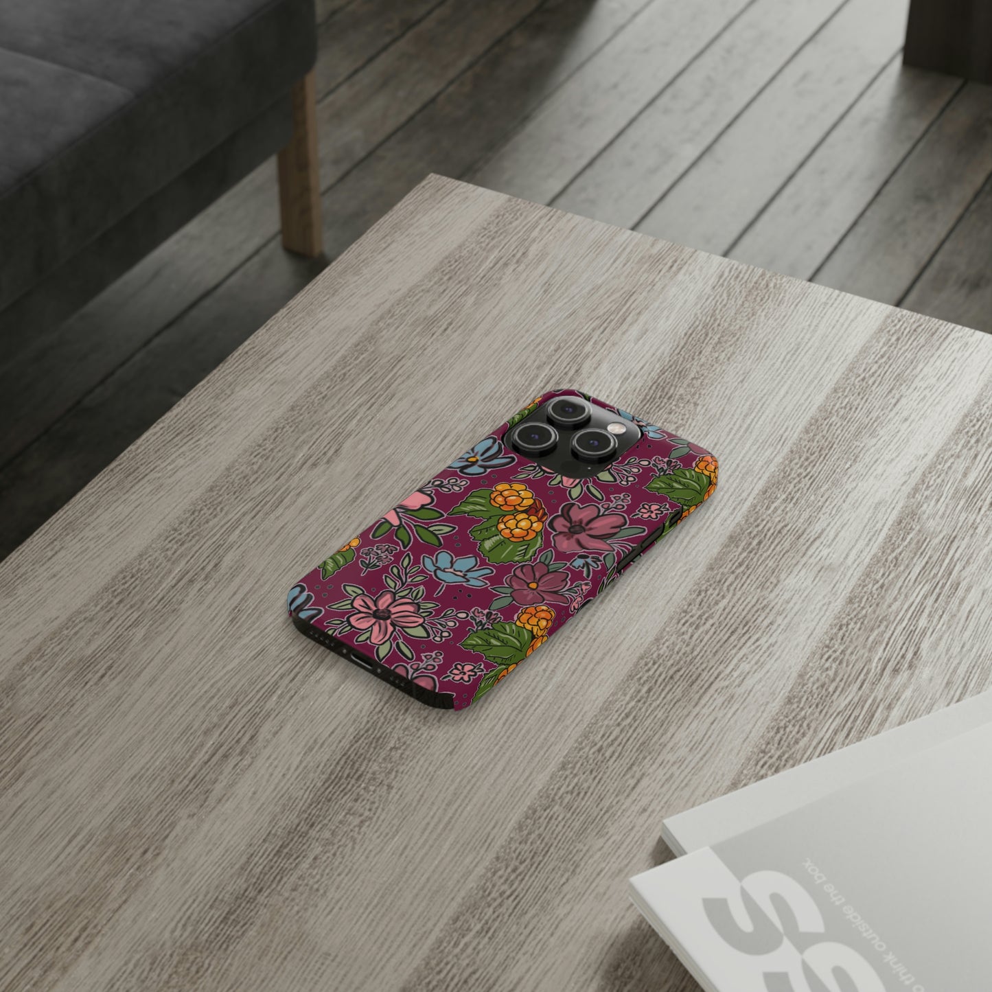 Bakeapple bloom, plum - Slim Phone Cases, Case-Mate
